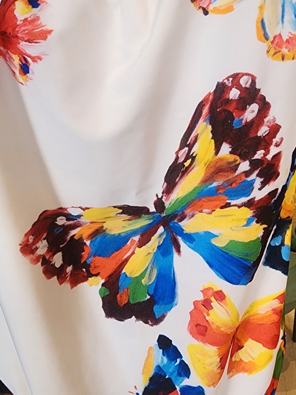 Onia Kelly White One-Piece Swimsuit with Multicolor Butterfly Print Size S - Picture 6 of 11